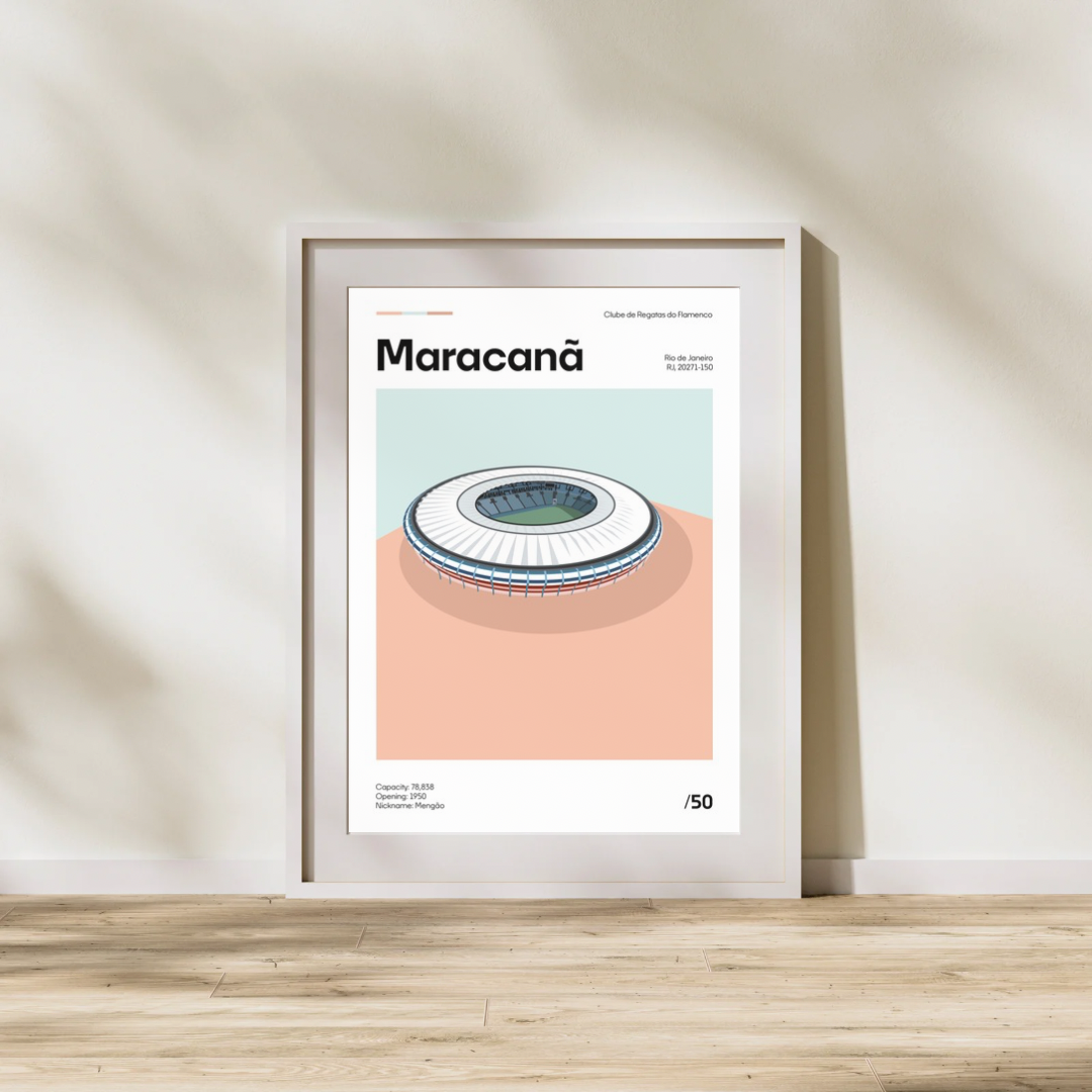 Maracanã - Minimalistic Art Print