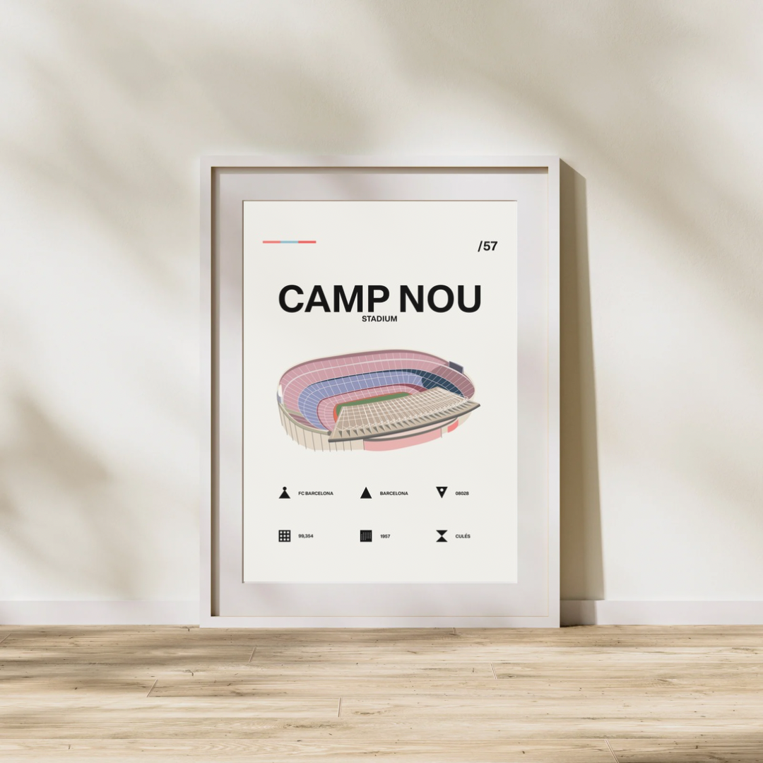 Camp Nou - Barcelona CF Simple Art Print