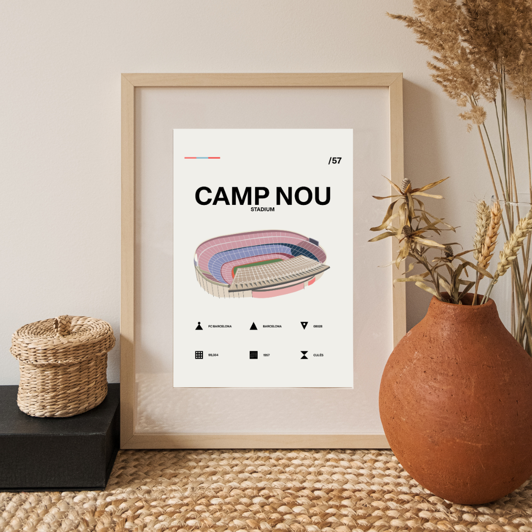 Camp Nou - Barcelona CF Simple Art Print