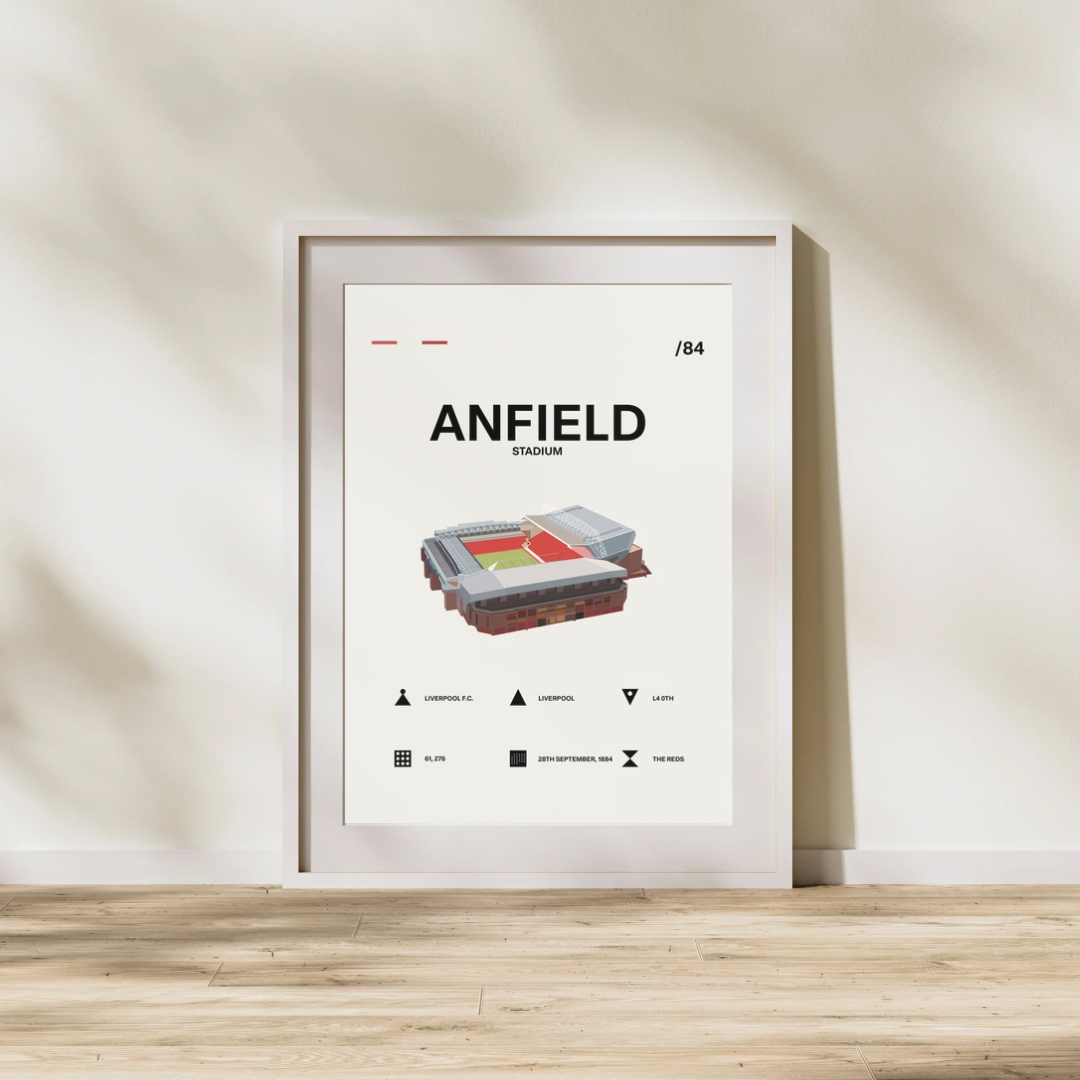Anfield Stadium - Liverpool FC Simple Art Print