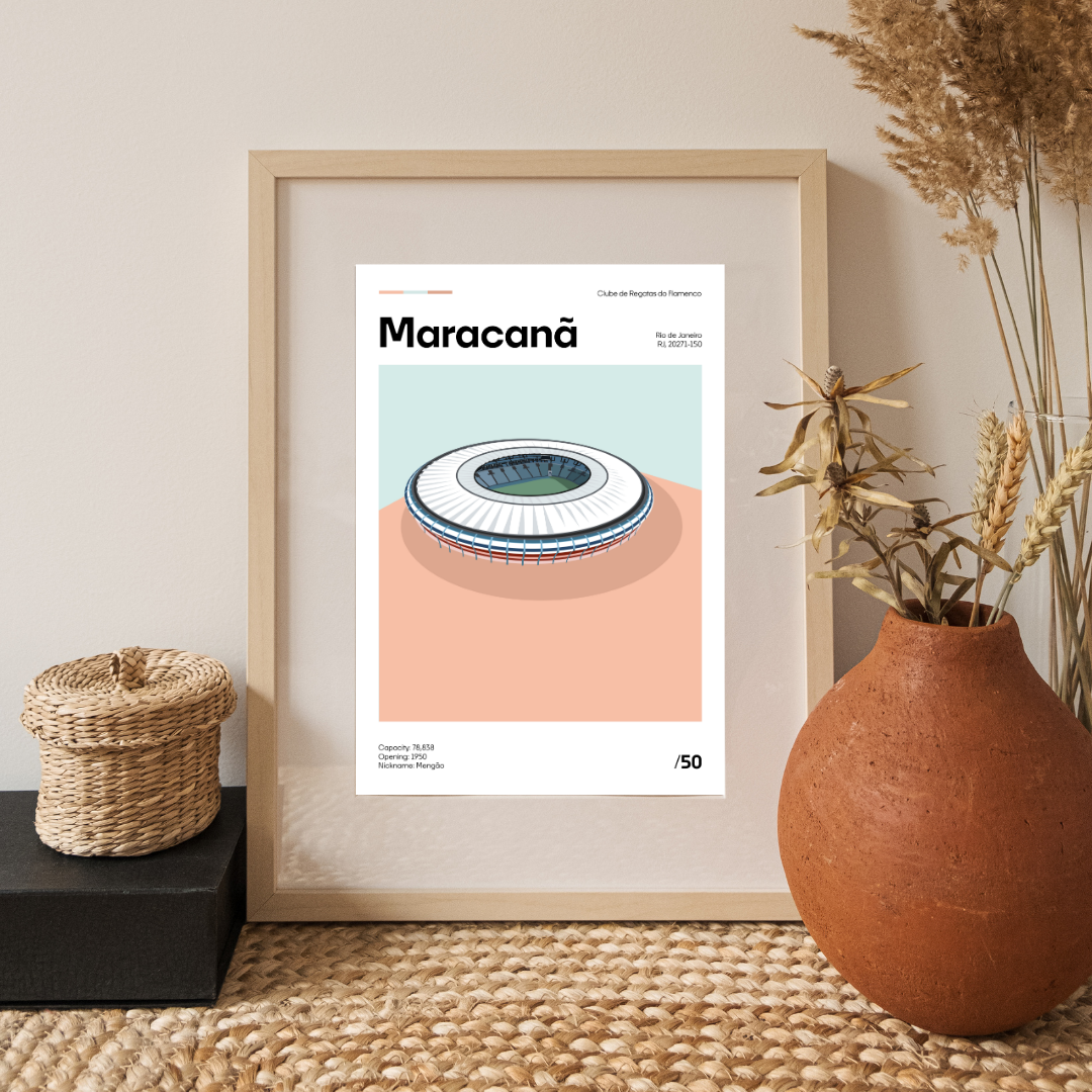 Maracanã - Minimalistic Art Print
