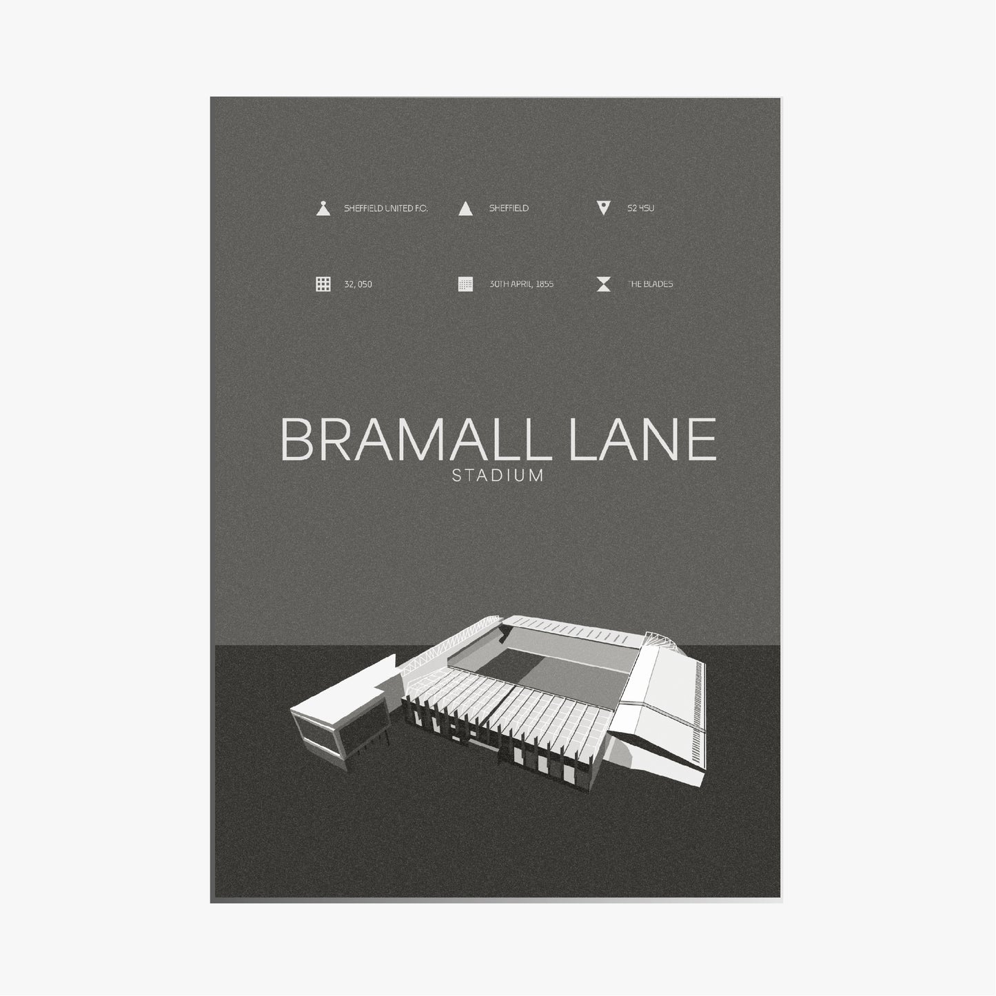 BRAMALL LANE - MONOCHROME VARIANT
