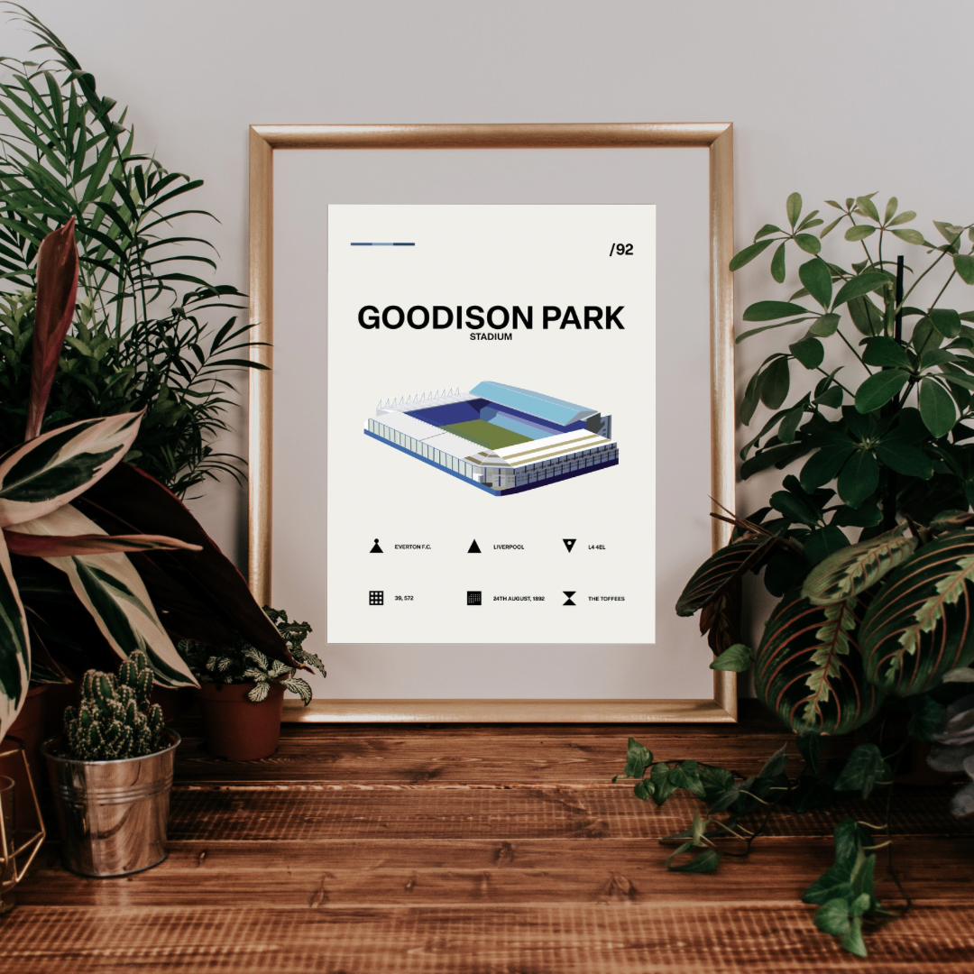 Goodison Park Stadium - Everton FC Simple Art Print