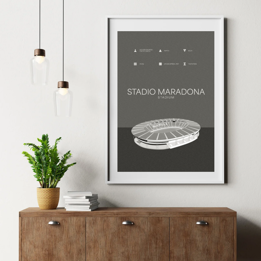 STADIO DIEGO ARMANDO MARADONA - MONOCHROME VARIANT