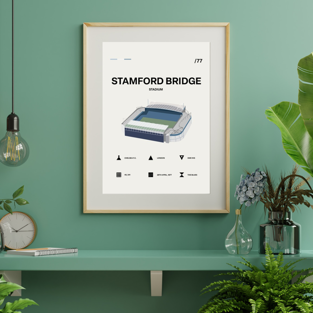 Stamford Bridge Stadium - Chelsea FC Simple Art Print