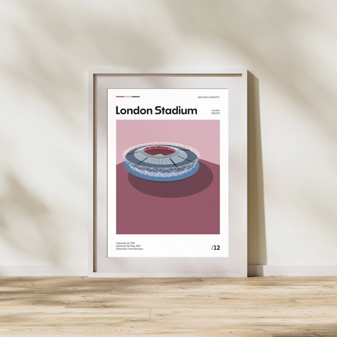 London Stadium - West Ham FC Minimalistic Art Print