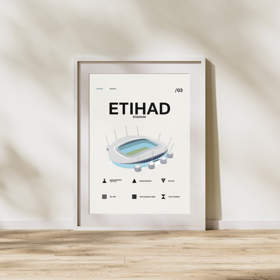 Etihad Stadium - Manchester City FC Simple Art Print