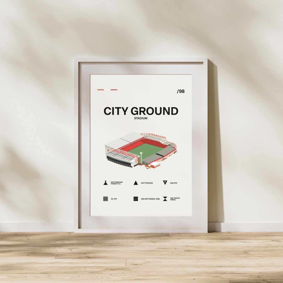 City Ground Stadium - Nottingham Forest FC Simple Art Print