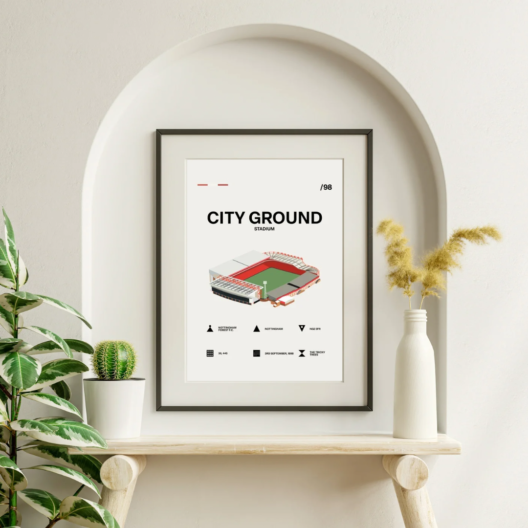 City Ground Stadium - Nottingham Forest FC Simple Art Print