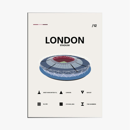London Stadium - West Ham FC Simple Art Print