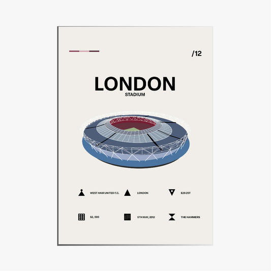 London Stadium - West Ham FC Simple Art Print