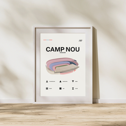 Camp Nou - Barcelona CF Simple Art Print