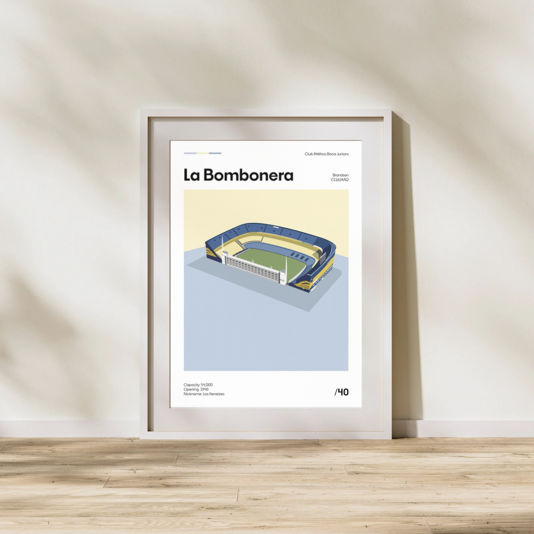 La Bombonera - Boca Juniors Minimalistic Art Print