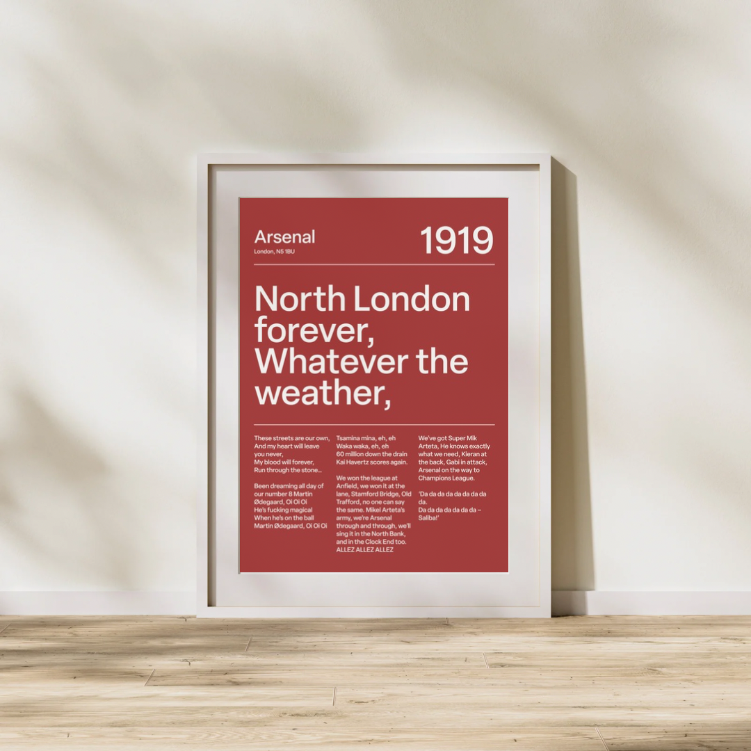 "North London Forever" Arsenal F.C (Red)