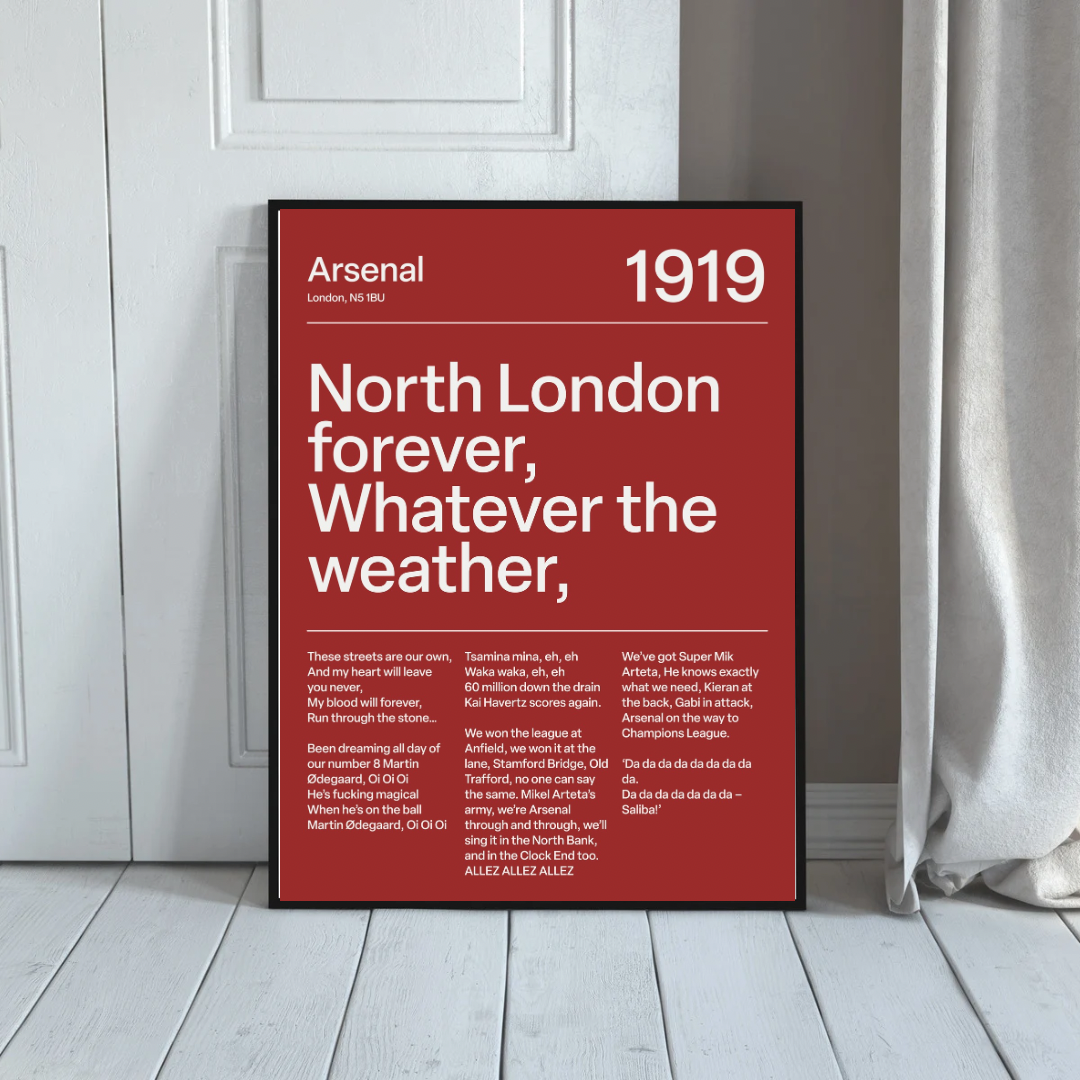 "North London Forever" Arsenal F.C (Red)