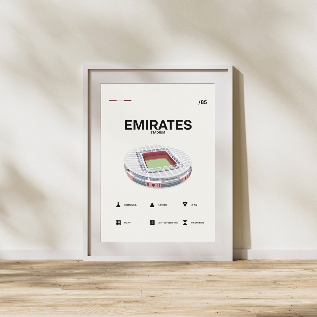 Emirates Stadium - Arsenal FC Simple Art Print