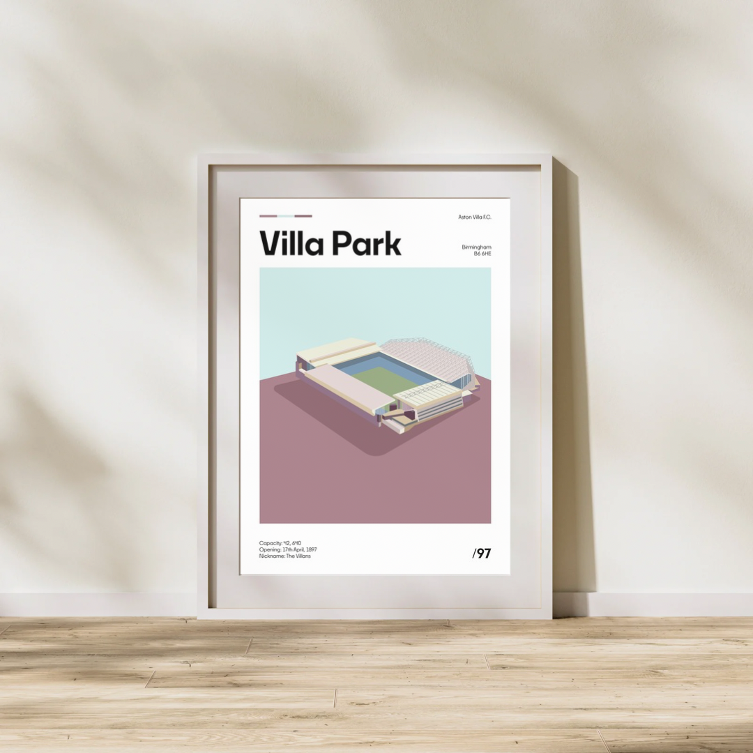 Villa Park - Aston Villa FC Minimalistic Art Print