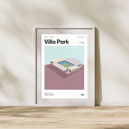 Villa Park - Aston Villa FC Minimalistic Art Print
