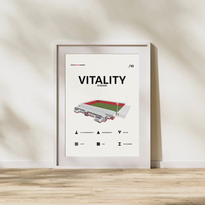 Vitality Stadium - AFC Bournemouth Simple Art Print
