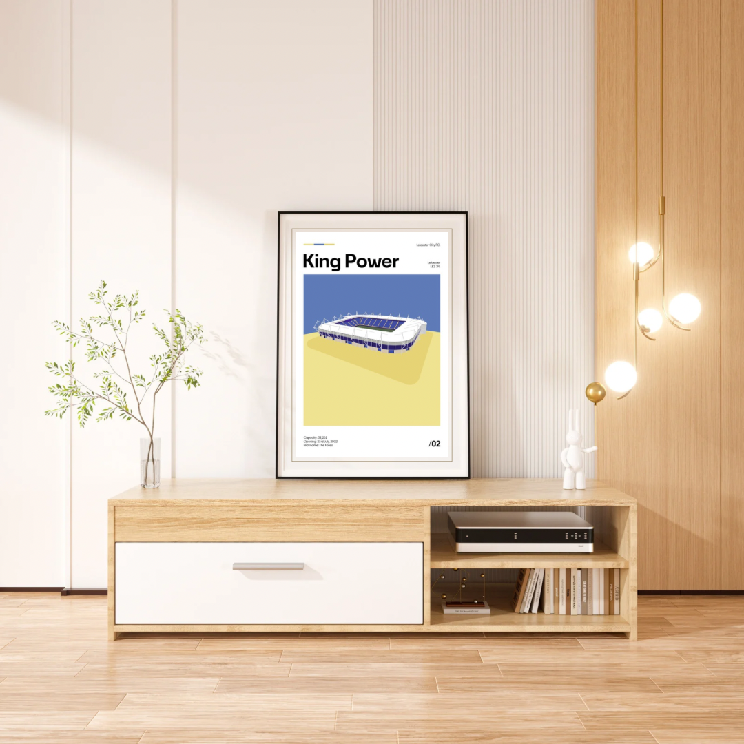 King Power Stadium - Leicester City FC Minimalistic Art Print
