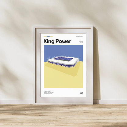 King Power Stadium - Leicester City FC Minimalistic Art Print