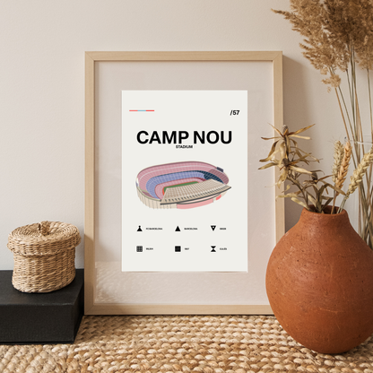 Camp Nou - Barcelona CF Simple Art Print