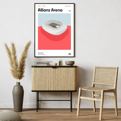 Allianz Arena - Bayern Munich Minimalistic Art Print