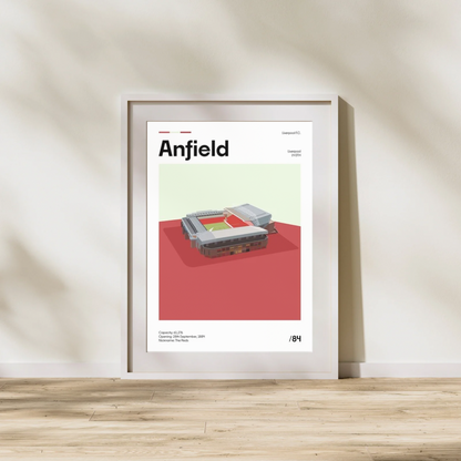 Anfield Stadium - Liverpool FC Minimalistic Art Print