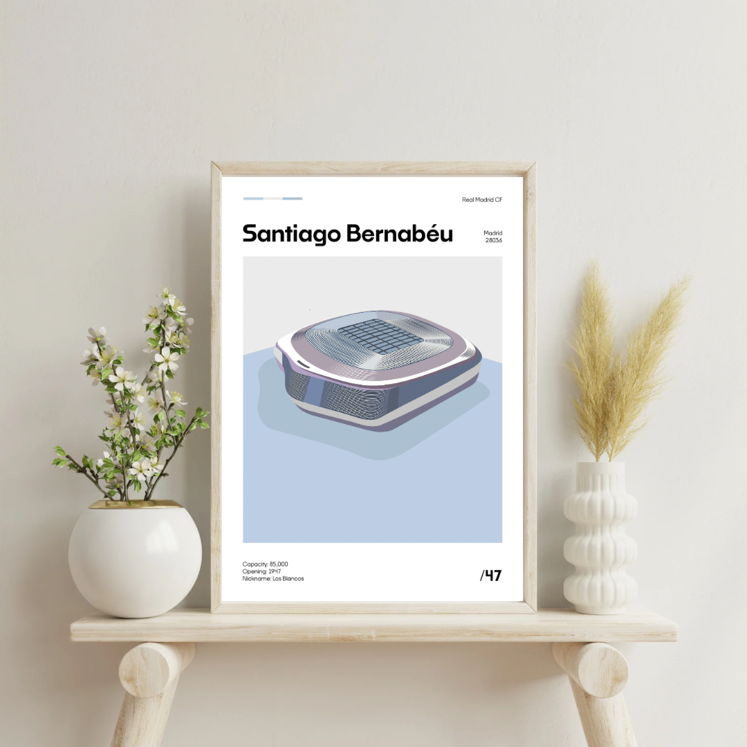 Santiago Bernabeu - Real Madrid CF Minimalistic Art Print