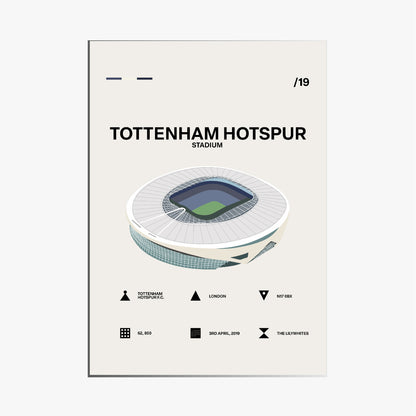 Tottenham Hotspur Stadium - Simple Art Print