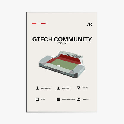 Gtech Community Stadium - Brentford FC Simple Art Print