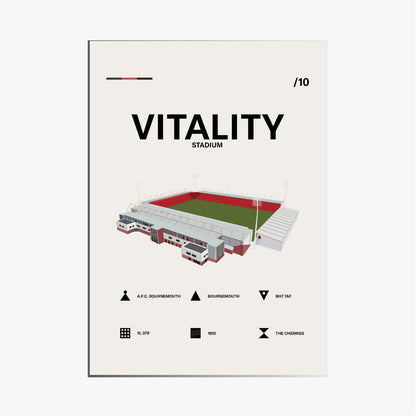 Vitality Stadium - AFC Bournemouth Simple Art Print