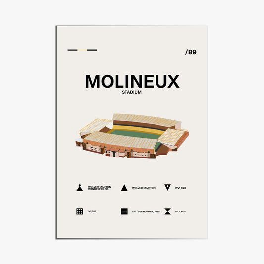 Molineux Stadium - Wolverhampton Wanderers FC Simple Art Print