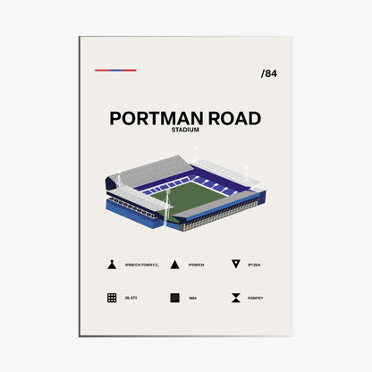 Portman Road Stadium - Ipswich Town FC Simple Art Print