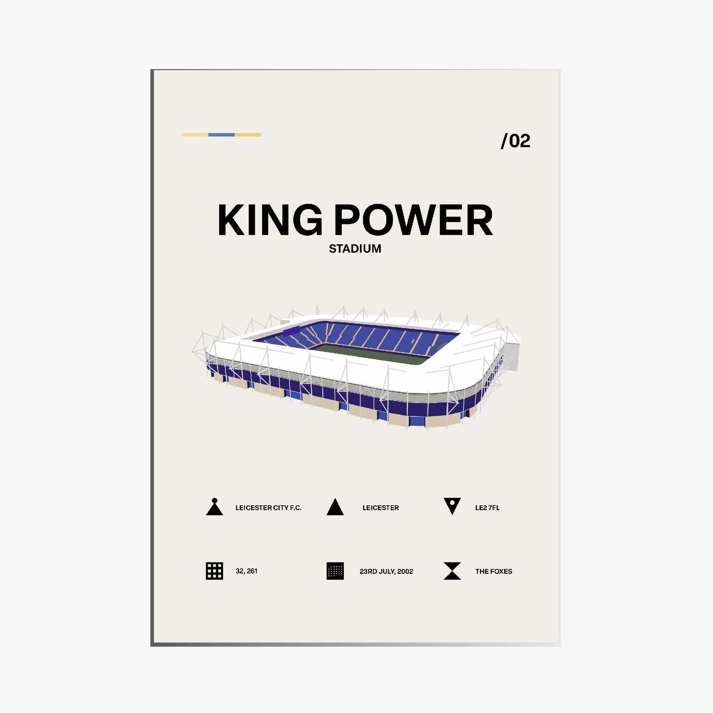 King Power Stadium - Leicester City FC Simple Art Print