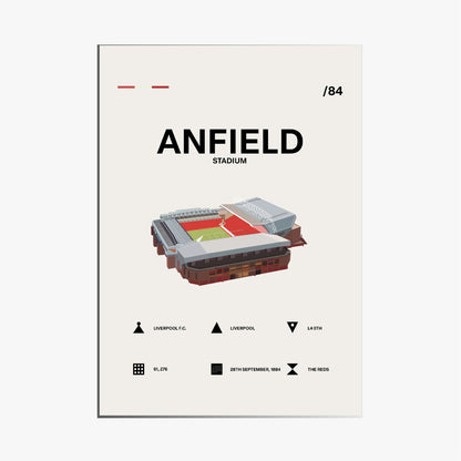 Anfield Stadium - Liverpool FC Simple Art Print