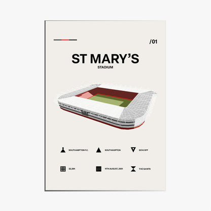 St Mary´s Stadium - Southampton FC Simple Art Print