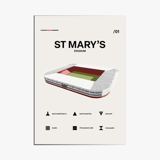 St Mary´s Stadium - Southampton FC Simple Art Print