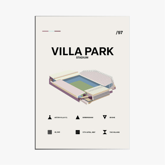 Villa Park - Aston Villa FC Simple Art Print
