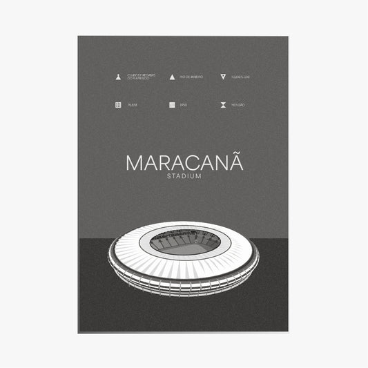 Maracanã - Black & White Art Print