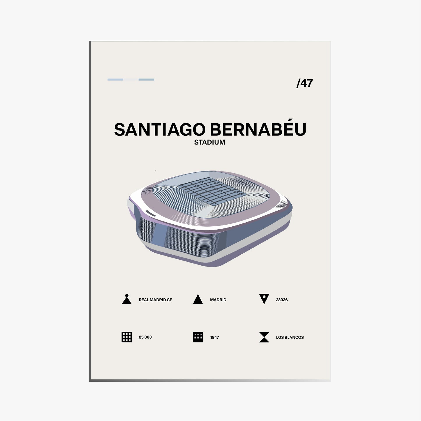 Santiago Bernabeu - Real Madrid CF Simple Art Print