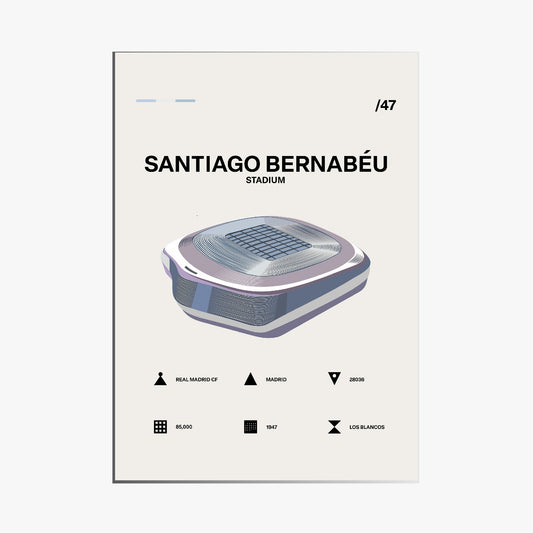 Santiago Bernabeu - Real Madrid CF Simple Art Print