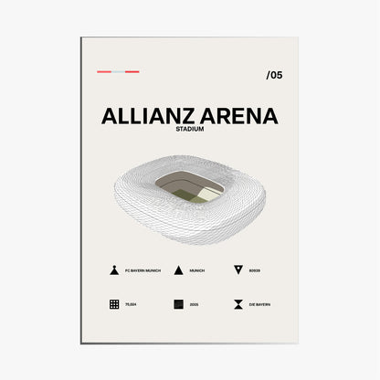 Allianz Arena - Bayern Munich Simple Art Print