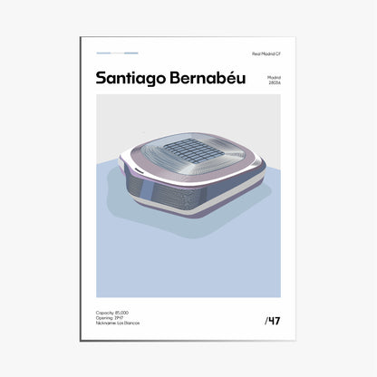 Santiago Bernabeu - Real Madrid CF Minimalistic Art Print