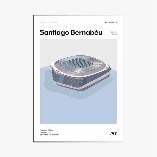 Santiago Bernabeu - Real Madrid CF Minimalistic Art Print
