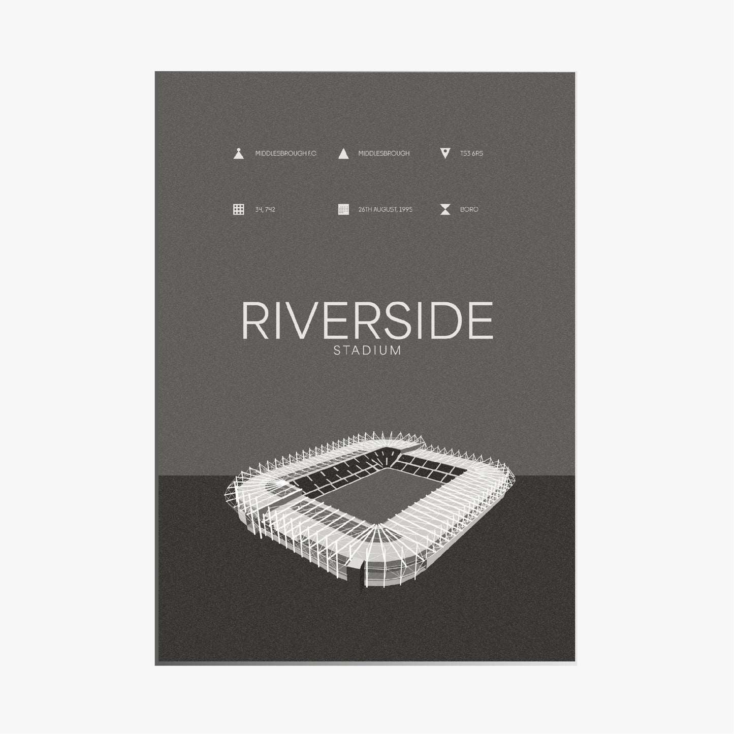 RIVERSIDE STADIUM - MONOCHROME VARIANT
