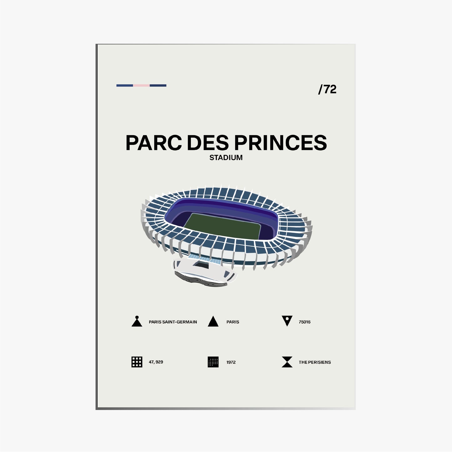 PARC DES PRINCES - MINIMALISTIC VARIANT
