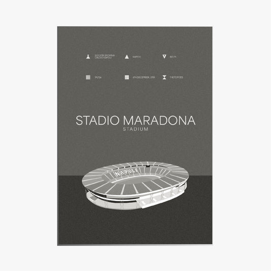 STADIO DIEGO ARMANDO MARADONA - MONOCHROME VARIANT
