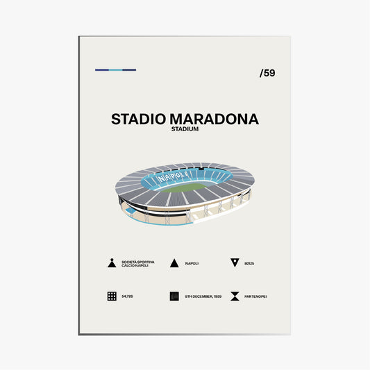 STADIO DIEGO ARMANDO MARADONA - MINIMALISTIC VARIANT