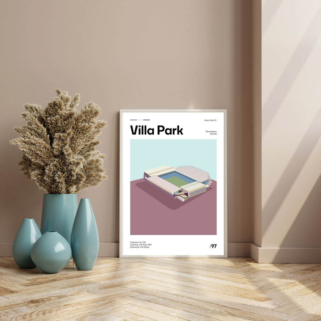 Villa Park - Aston Villa FC Minimalistic Art Print